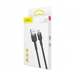 Baseus Usb Kabel Cafule Typ-C 2,4 A 2 m (CATKLF-CG1) černá-šedá