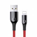 Baseus Kabel Usb-C-shaped Light Intelligent (CALCD-09) červená