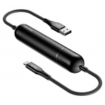 Baseus Energy 2v1 - kabel USB / Lightning power banka 2500 mah (CALXU-01) černý