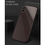 Pouzdro Carbon Glass Case - J600 Samsung Galaxy J6 2018 Tmavě Šedá 55862