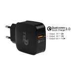Nabíječka do sítě TEL1 USB 3A Quick Charge 3.0 bílá 5900217283485