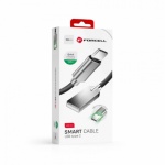 Kabel USB - typ C 3.0 FORCELL SMART 2,4A C803 1 metr šedá-černá