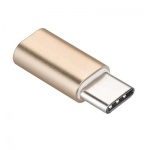 Adapter Micro USB - USB Typ-C [PA-30] zlatá 737419968