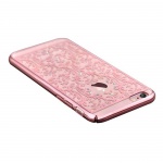 Pouzdro Crystal (Swarovski) Baroque iPhone 6/6S rose gold