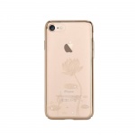 Pouzdro Crystal (Swarovski) Lotus iPhone 7 champagne gold