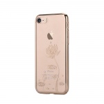 Pouzdro Crystal (Swarovski) Lotus iPhone 7 champagne gold