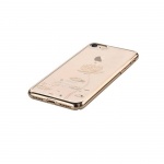Pouzdro Crystal (Swarovski) Lotus iPhone 7 champagne gold