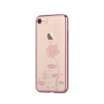 Pouzdro Crystal (Swarovski) Lotus iPhone 7 rose gold