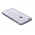 Pouzdro Crystal (Swarovski) Love iPhone 6/6S gun black