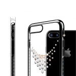 Pouzdro Crystal (Swarovski) KINGXBAR iPhone 7/8 Starry Sky Dew piano černá