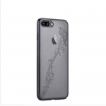 Pouzdro Crystal (Swarovski) Papillon iPhone 7 PLUS gun black