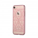 Pouzdro Crystal (Swarovski) Baroque iPhone 7 PLUS rose gold