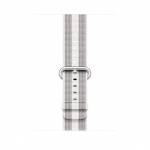 Apple Watch Acc/42/White Stripe Woven Nylon, MQVT2ZM/A