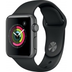 Apple Watch S1, 42mm, Space Grey AC/Black Sport Band, MP032CN/A