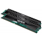 Patriot Viper 3/DDR3/16GB/1600MHz/CL10/2x8GB/Black, PV316G160C0K