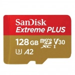 SanDisk Extreme Plus microSDXC 128GB 170MB/s +ada., SDSQXBZ-128G-GN6MA