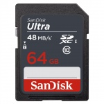 + SanDisk Ultra SDXC 64GB 48MB/s Class10 UHS-I, 139782
