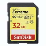 + SanDisk Extreme SDHC 32GB 90MB/s Class 10 UHS-I, 173355