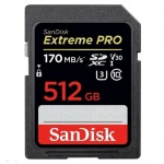 SanDisk Extreme Pro SDXC 512GB 170MB/s V30 UHS-I, SDSDXXY-512G-GN4IN