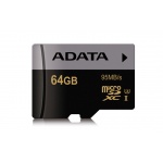 ADATA MicroSDXC 64GB U3 až 95MB/s, AUSDX64GUI3CL10-R