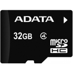 ADATA 32GB MicroSDHC Card bez adapteru Class 4, AUSDH32GCL4-R