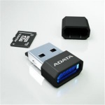 ADATA 8GB MicroSDHC Card+USB micro readerClass4/V3, AUSDH8GCL4-RM3BKBL