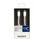 Sony kabel USB Type C / USB-C, 3A, 1m, bílý, CP-CC100