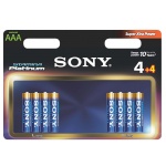 SONY Alkalické baterie AM4PT-B4X4D, 8ks LR3/AAA, AM4PT-B4X4D