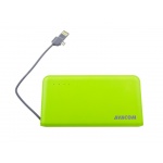 Power Bank AVACOM PWRB-6000G s Li-Ion články SONY, kapacita 6000mAh, výstup 5V/2.1A, barva zelená, PWRB-6000G