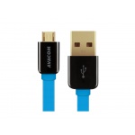 Kabel AVACOM MIC-120B USB - Micro USB, 120cm, modrá, DCUS-MIC-120B