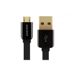 Kabel AVACOM MIC-40K USB - Micro USB, 40cm, černá, DCUS-MIC-40K