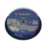 VERBATIM BD-R SL (6x, 25GB),printable, 10 cake, 43804