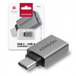 AXAGON RUCM-AFA, redukce USB-C (M) -> USB-A (F), USB 3.2 Gen 2, 3A, ALU, RUCM-AFA
