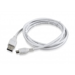 GEMBIRD Kabel USB A-B micro, 1,8m, 2.0, bílý high quality, CCP-mUSB2-AMBM-6-W