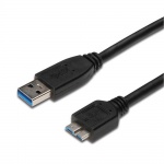  PremiumCord Kabel Micro USB 3.0 5Gbps USB A - Micro USB B, MM, 2m, ku3ma2bk