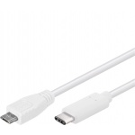 PremiumCord USB-C/male - USB 2.0 Micro-B/Male, bílý, 1m, ku31cb1w