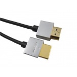 PremiumCord Slim Kabel HDMI+Ethernet, zlac., 3m, kphdmes3