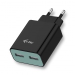 i-tec USB Power Charger 2 Port 2.4A Black, CHARGER2A4B