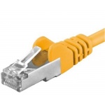 Premiumcord Patch kabel CAT6a S-FTP, RJ45-RJ45, AWG 26/7 1m, žlutá, sp6asftp010Y