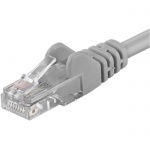 PremiumCord Patch kabel UTP RJ45-RJ45 level 5e 1m šedá, sputp01