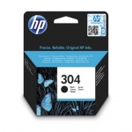 HP 304 Black Original Ink Cartridge, N9K06AE, N9K06AE - originální