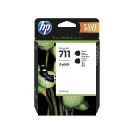 HP no 711 - černá inkoustová kazeta 2-pack, P2V31A, P2V31A - originální