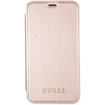 Guess Iridescent Book Pouzdro Rose Gold  iPhone X, 3700740407844