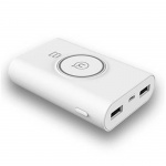 USAMS US-CD31 Power Bank 8000mAh vč. Bezdrátového Dobíjení White, 8596311014611