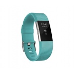 Fitbit Charge 2 Teal Silver  - Large, FB407STEL-EU