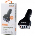 Aligator nab. do auta 4USB, Quick charger 7A černá, CHA0022 - neoriginální