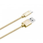 ALIGATOR PREMIUM Datový kabel 2A, USB-C zlatý 1m, DATKP09