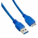 4World Kabel USB 3.0 AM-Micro BM 5.0m Blue, 08967