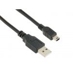 4World Datový kabel mini USB 1.8m Black, 07882-OEM