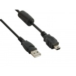 4World Kabel USB A M - mini USB M 5pin 1.5m Black, 06275